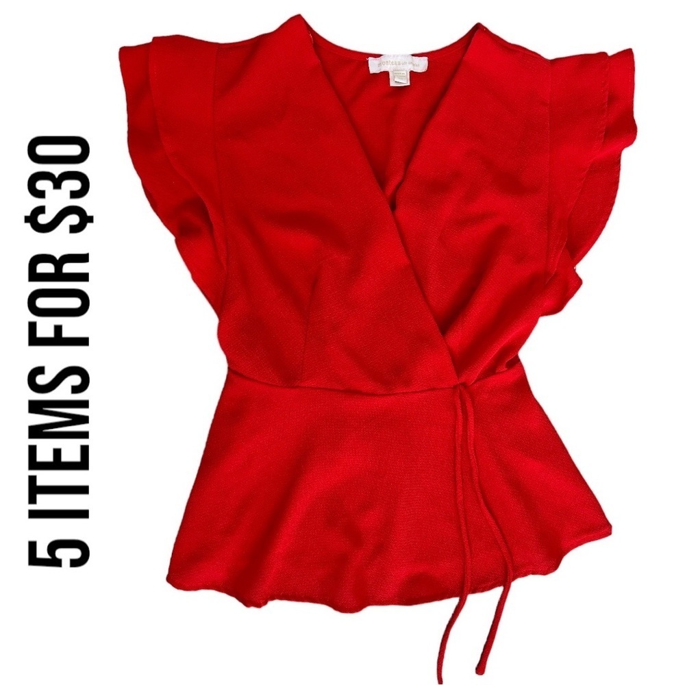 Monteau women’s red blouse xs